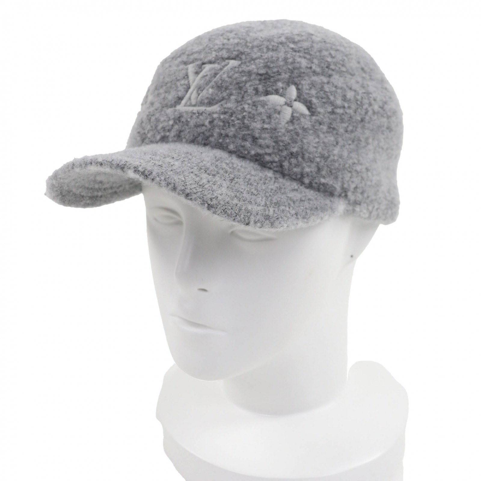 極美品 ルイヴィトン ハット キャップ・ウールグラム グレー レディース M7251L