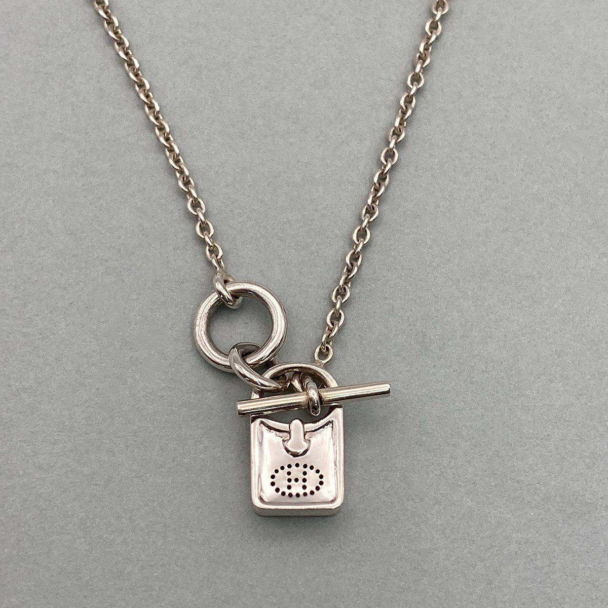 HERMES エルメス アミュレット エブリン ネックレス シルバー925 シルバー  レディース【中古】