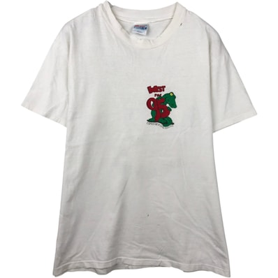 古着 80年代 ヘインズ Hanes BEEFY-T 青タグ プリントTシャツ USA製 メンズL相当 ヴィンテージ/eaa638299