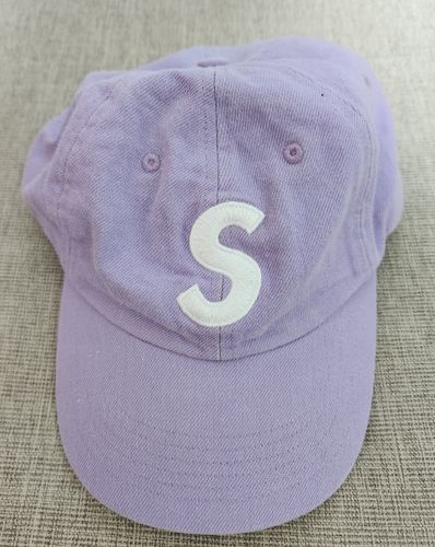 Supreme Kevlar Denim S Logo 6-Panel "Light Purple"