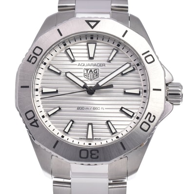タグホイヤー TAG HEUER WBP1111 アクアレーサー プロフェッショナル200 シルバー クォーツ メンズ 美品 保証書付き 腕時計 O#148646