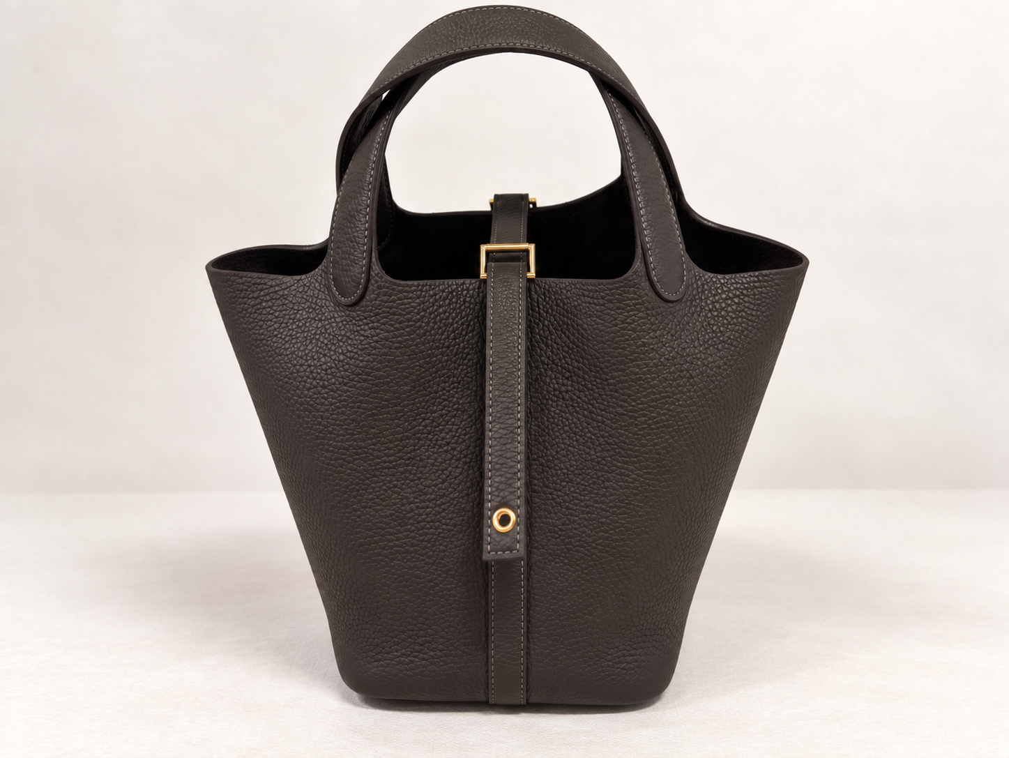 【新品未使用】HERMÈS エルメス ピコタンロック18 PM G刻印 ダークブラウン系 ゴールド金具