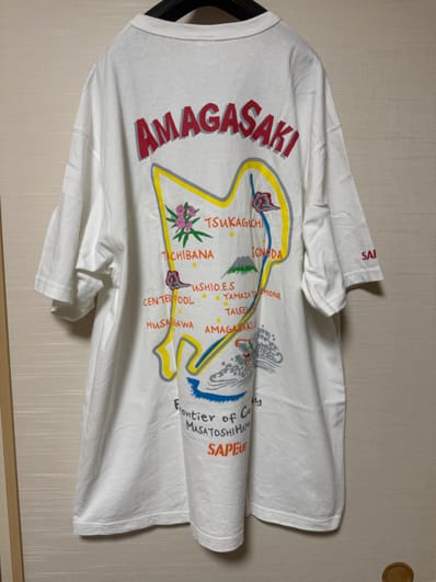 SAPEur x MASATOSHI HAMADA Amagasaki Map S/S Tee "White"
