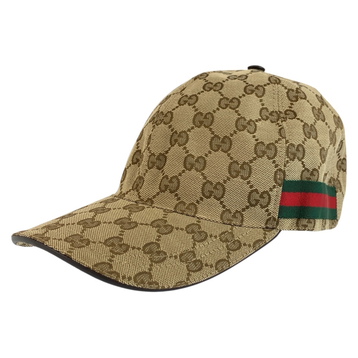 GUCCI グッチ シェリーライン サイズM/58cm ベージュ GGキャンバス キャップ ベースボールキャップ 1-0294254 【中古】
