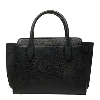 ブルガリ ブルガリ ブルガリ アルバ ハンドバッグ ショルダーバッグ 2WAY 282597 ブラック レザー レディース BVLGARI 中古