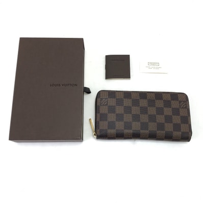 LOUIS VUITTON ルイヴィトン 長財布 ダミエ ジッピー・ウォレット N41661 ブラウン