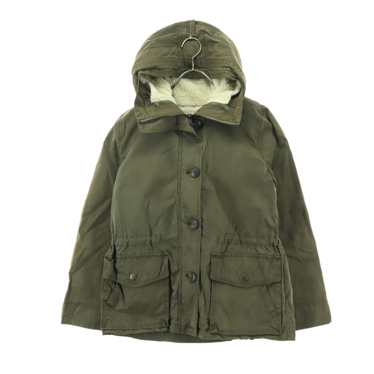GAP ギャップ 長袖 取り外し可能 ボアライナー モッズジャケット XS カーキ