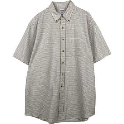 古着 ブルックスブラザーズ Brooks Brothers SPORT SHIRT 半袖 ボタンダウン チェックシャツ メンズL相当/eaa641399
