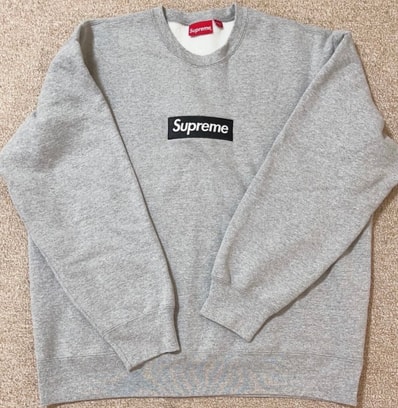 Supreme Box Logo Crewneck "Heather Grey" (22FW)