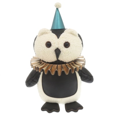 コーチ F79473 フクロウ レザー ブラック ホワイト