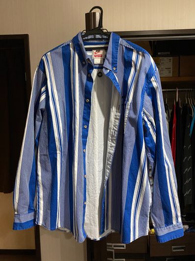 Supreme / Nike® Cotton Twill Shirt "Blue"