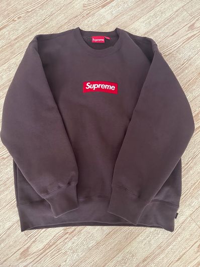 Supreme Box Logo Crewneck "Brown" (22FW)