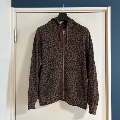 Supreme Hooded Zip Up Thermal "Leopard"