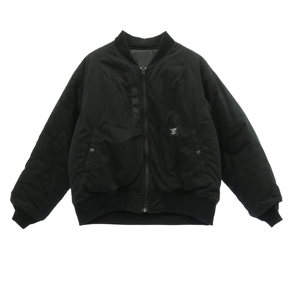 WTAPS ダブルタップス ミリタリージャケット 232WVDT-JKM05 JFW-02 JACKET NYCO WEATHER MA-1 ボンバージャケット ブラック系 M 02【中古】