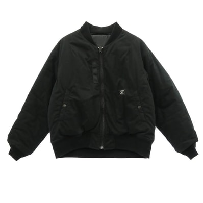 WTAPS ダブルタップス ミリタリージャケット 232WVDT-JKM05 JFW-02 JACKET NYCO WEATHER MA-1 ボンバージャケット ブラック系 M 02【中古】