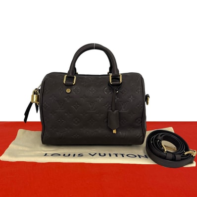 LOUIS VUITTON ルイヴィトン スピーディ バンドリエール 25 モノグラム アンプラント レザー ショルダーバッグ ブラウン
43474