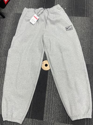 Stussy x Nike Fleece Pants (US Size) "Grey" DO9340-063