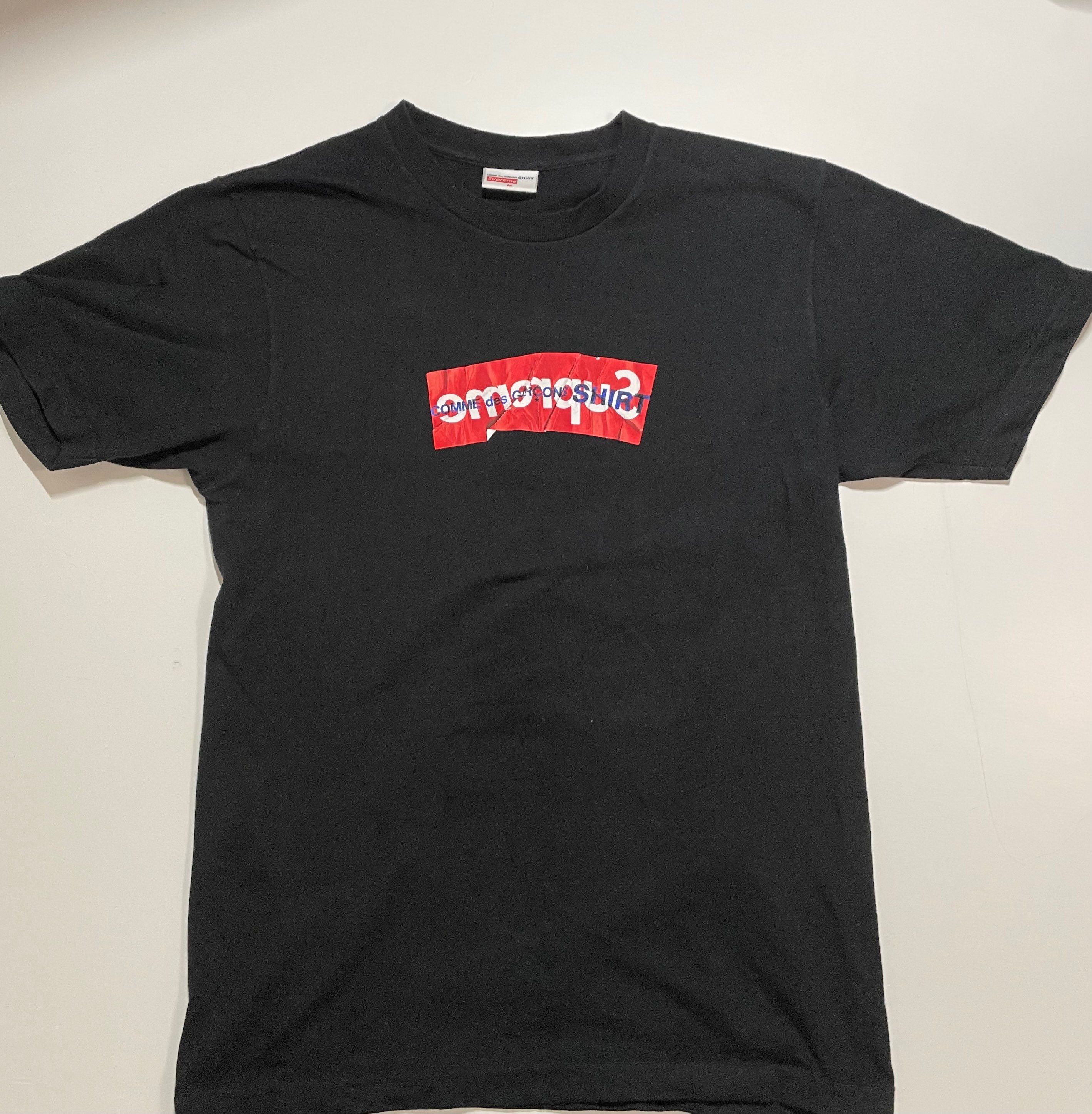 Supreme COMME des GARCONS SHIRT Box Logo Tee "Black"