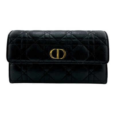 ディオール Dior 長財布 カナージュ レディディオール ロングウォレット ブラック