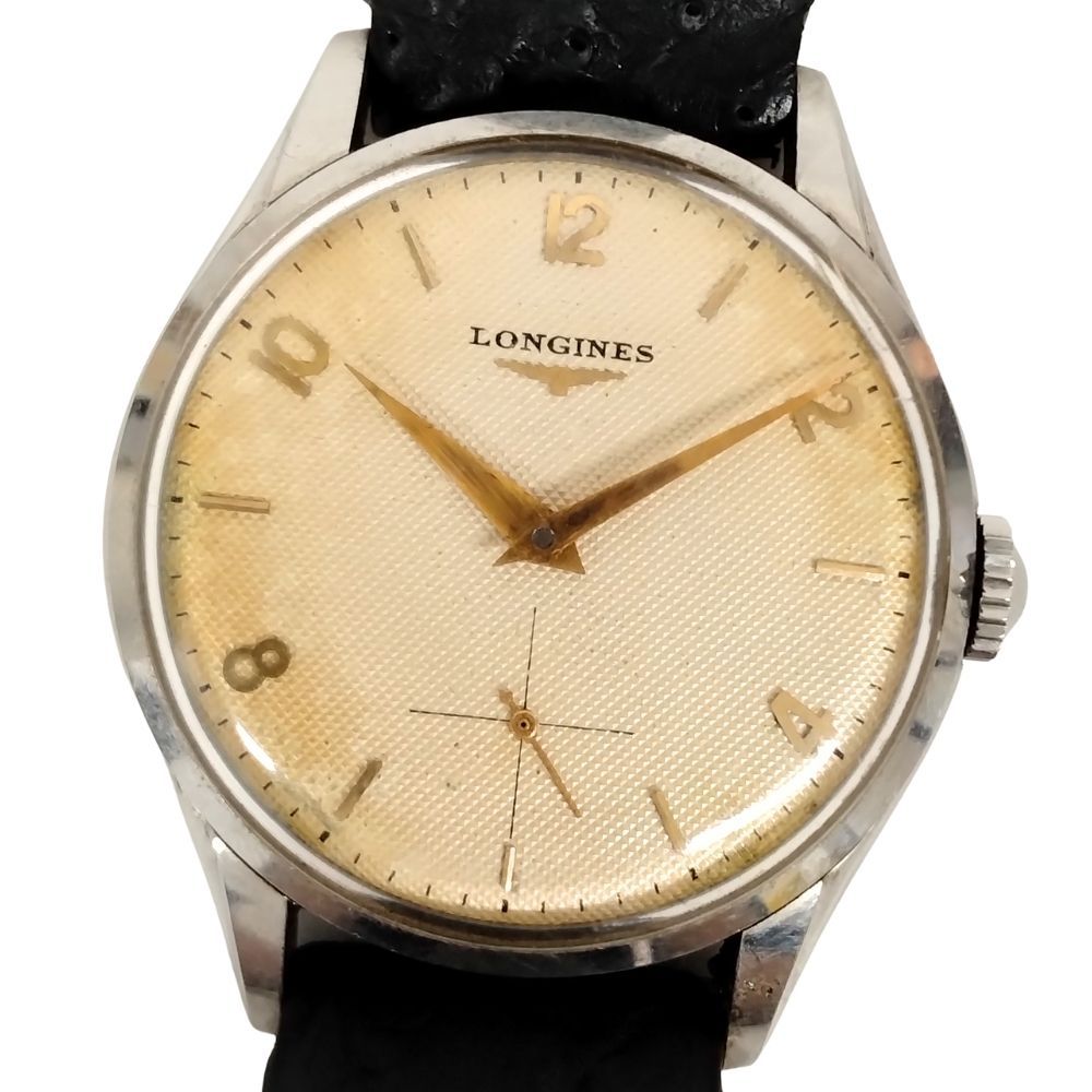 LONGINES ロンジン スモールセコンド 手巻き メンズ 革ベルト訳あり 腕時計 C732