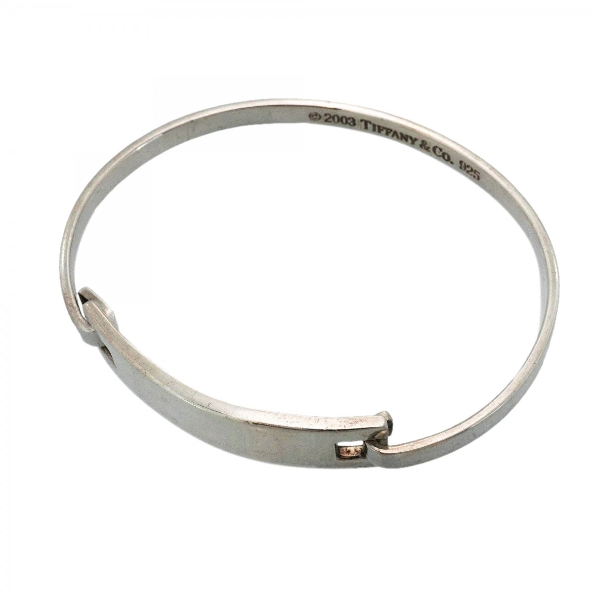 【6jdb0405】ティファニー バングル プレート シルバー925【中古】レディース