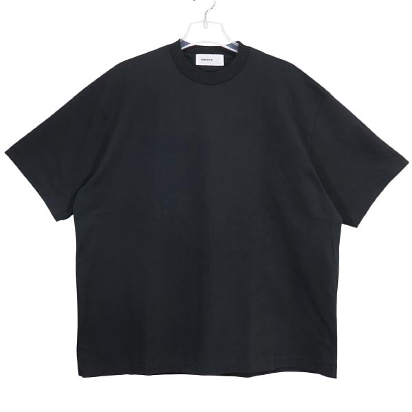 everyone エブリワン COTTON TEE SHIRT EV25-C21 コットン Tシャツ ブラック クルーネック ショートスリーブ カットソー 半袖 サイズL