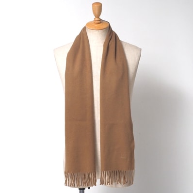 Dunhill ダンヒル マフラー 総カシミヤ フリンジ イングランド製 ブランド古着【中古】20250409/RA4127