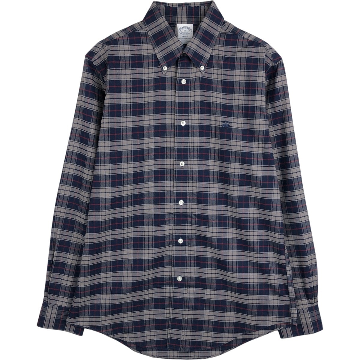 古着 ブルックスブラザーズ Brooks Brothers Est.1818 REGENT 長袖 ボタンダウンチェックシャツ メンズM相当/eaa662844