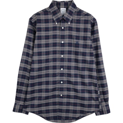 古着 ブルックスブラザーズ Brooks Brothers Est.1818 REGENT 長袖 ボタンダウンチェックシャツ メンズM相当/eaa662844