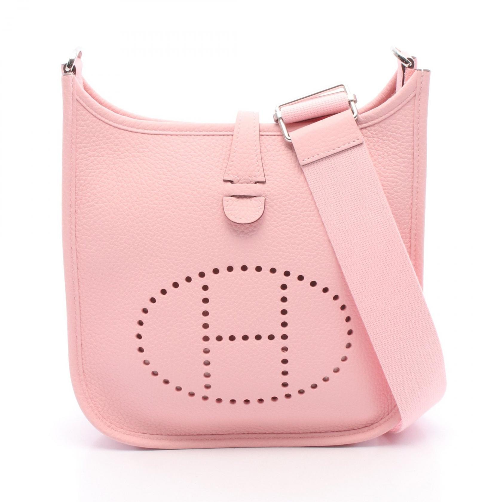 エルメス HERMES エヴリン23 ショルダーバッグ バッグ レザー トリヨンクレマンス トリヨンクレマンス ローズサクラ レディース ピンク系 【中古】