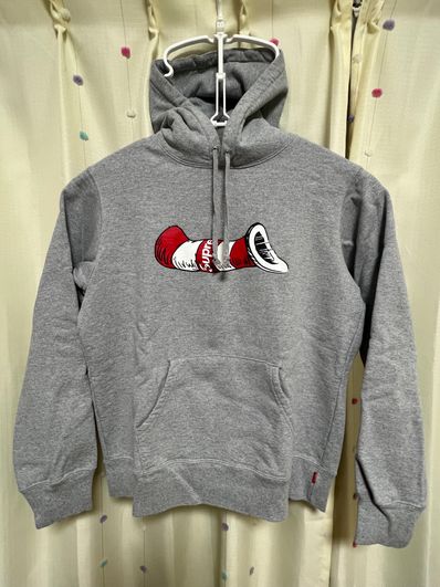 Supreme Cat in the Hat Hooded Sweatshirt "Grey"