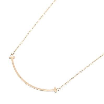 ティファニー TIFFANY&CO Tスマイル スモール ネックレス ネックレス ジュエリー K18PG(ピンクゴールド) レディース ゴールド系 60011679 【中古】