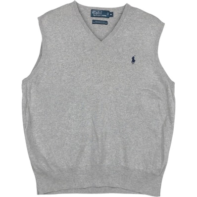 古着 ラルフローレン Ralph Lauren POLO by Ralph Lauren Vネック ピマコットンニットベスト メンズM相当/rab181082