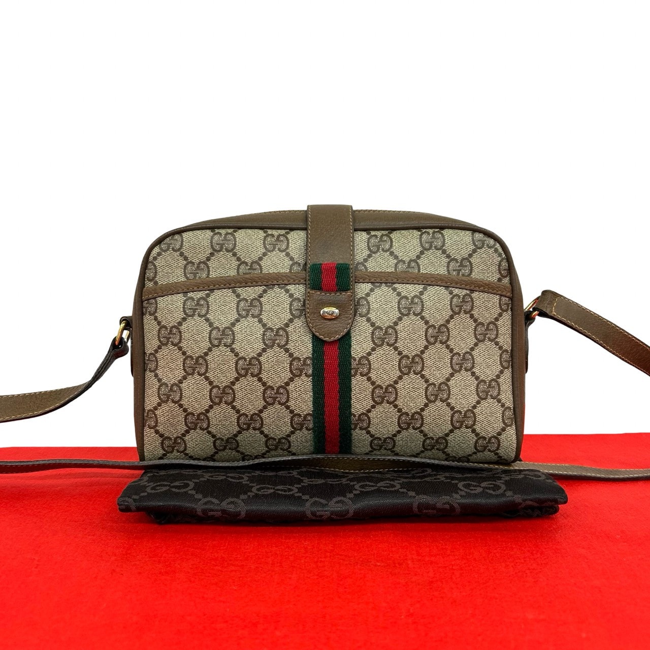 B (目立った傷や汚れなし)】GUCCI グッチ シェリーライン GG ロゴ 柄