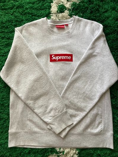 Supreme Box Logo Crewneck Sweatshirt "Ash Grey" (18FW)