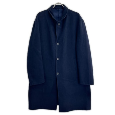 ランバンコレクション 238451 CT404 ネイビー リバーチェスターフィールドコート 52