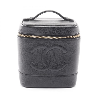 シャネル CHANEL ココマーク ハンドバッグ バッグ キャビアスキン(グレインドカーフ) レディース ブラック系 【中古】