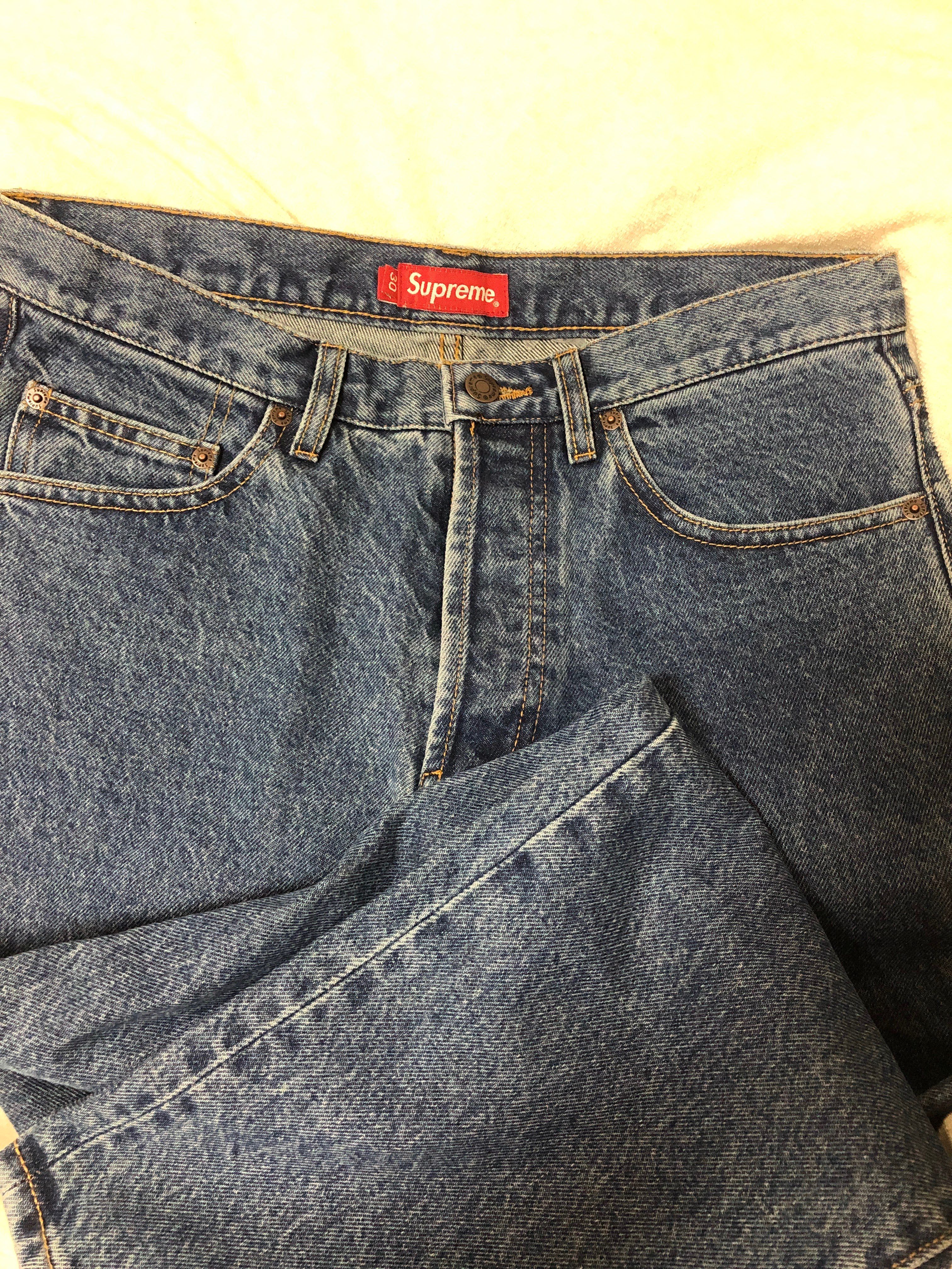 Supreme Regular Jean "Washed Blue"(21FW)