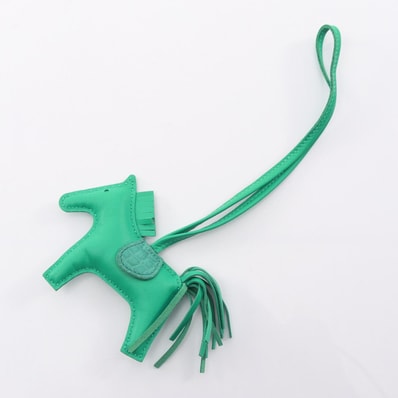 エルメス HERMES ロデオPM タッチ ミント チャーム アクセサリー アニョーミロ / アリゲーターマット アニョーミロ Y刻印(2020年製造) レディース グリーン系 【中古】
