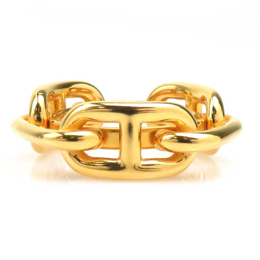 エルメス HERMES スカーフリング シェーヌダンクル メタル ゴールド レディース【中古】 e61225a