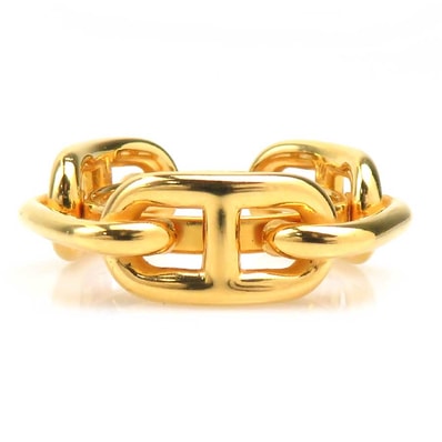 エルメス HERMES スカーフリング シェーヌダンクル メタル ゴールド レディース【中古】 e61225a