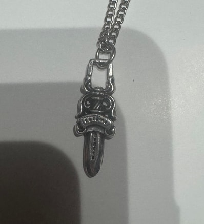 Chrome Hearts #5 Dagger Charm Zip 1 "Silver"