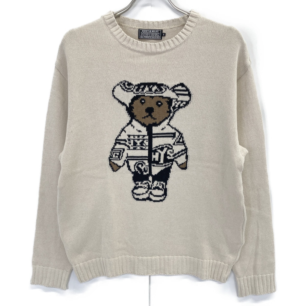 ヒステリックグラマー 02233NS06 TEDDY コットン ジャカード セーター S