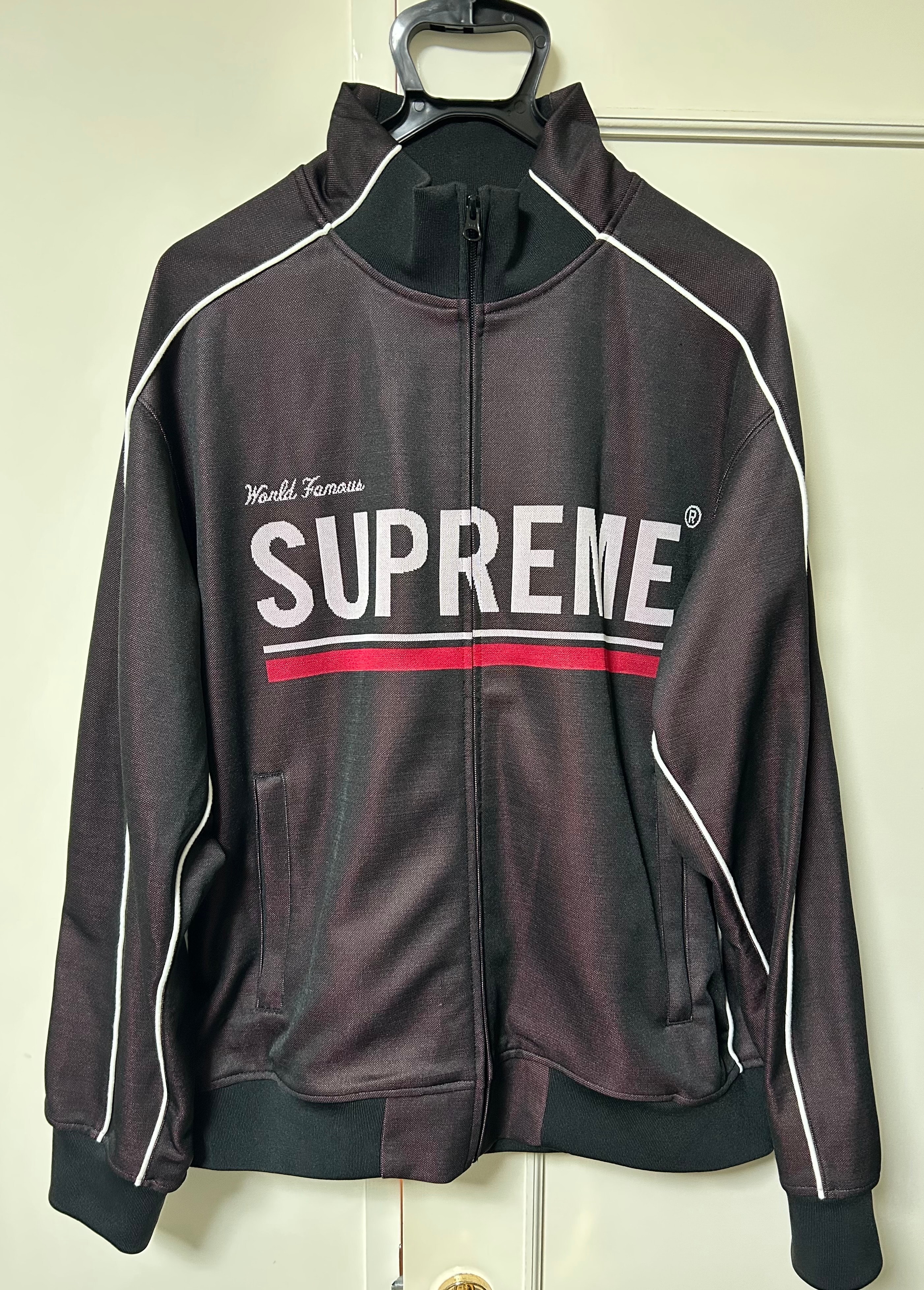 Supreme World Famous Jacquard Track Jacket 