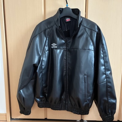 Supreme x Umbro Leather Track Jacket "Black"