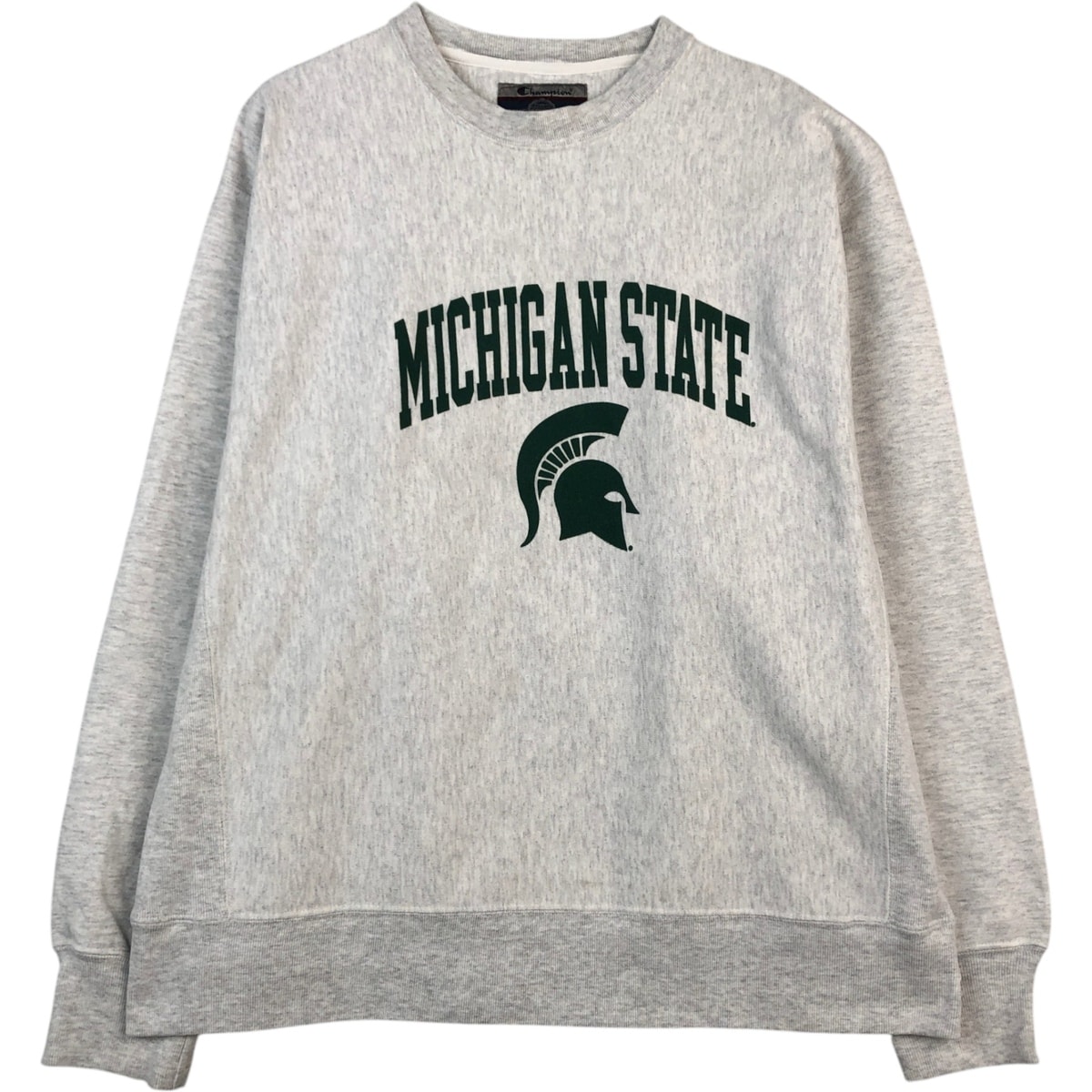 古着 00年代 チャンピオン Champion ORIGINAL REVERSE WEAVE オリジナルリバースウィーブ MICHIGAN STATE ミシガン州立大学 カレッジ キャラクタースウェットシャツ トレーナー メンズXL相当/eaa624122