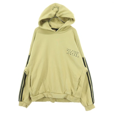 adidas アディダス ロゴ 長袖 スウェットパーカー L ブラウン系