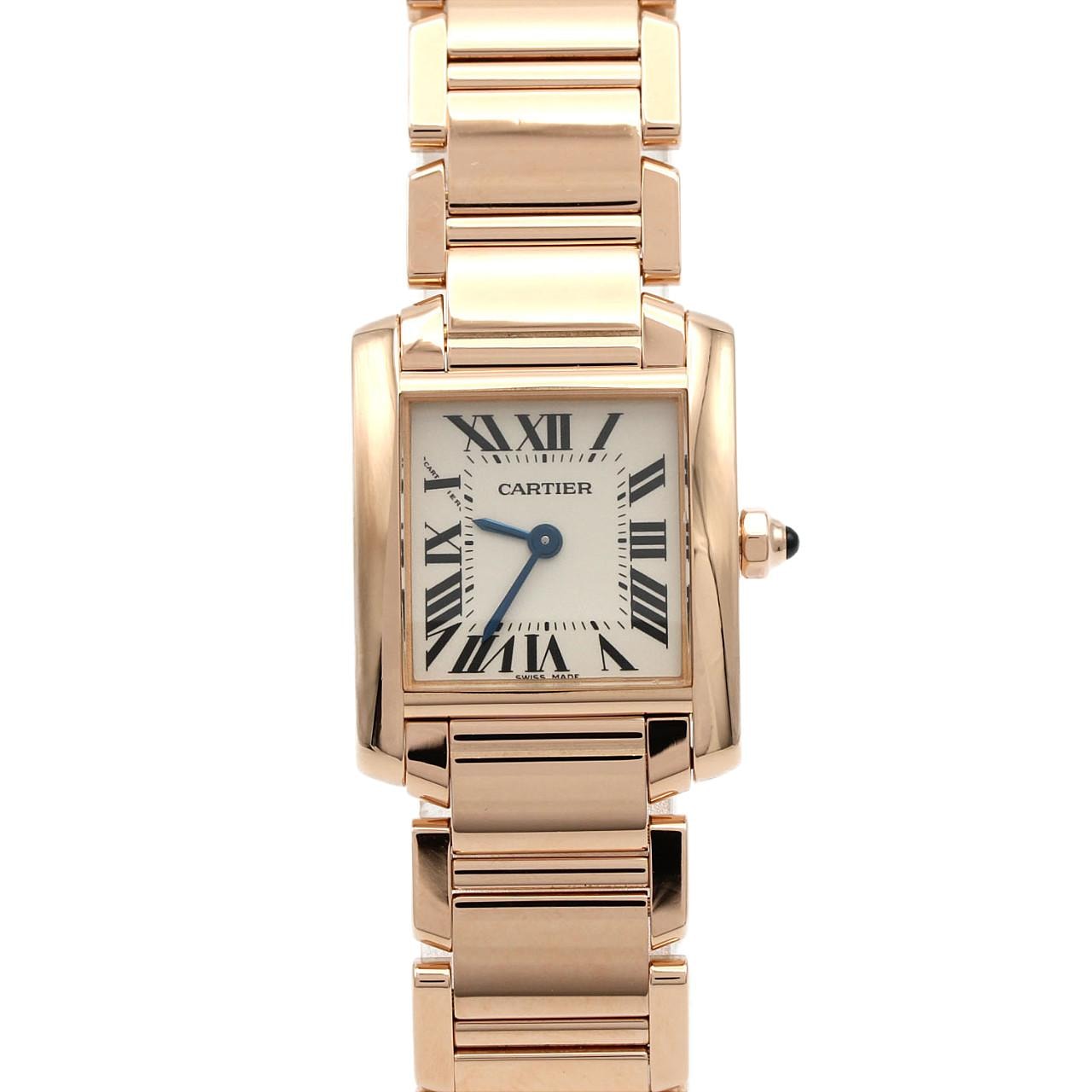 カルティエ タンクフランセーズSM PG W500264H PG・RG クォーツ