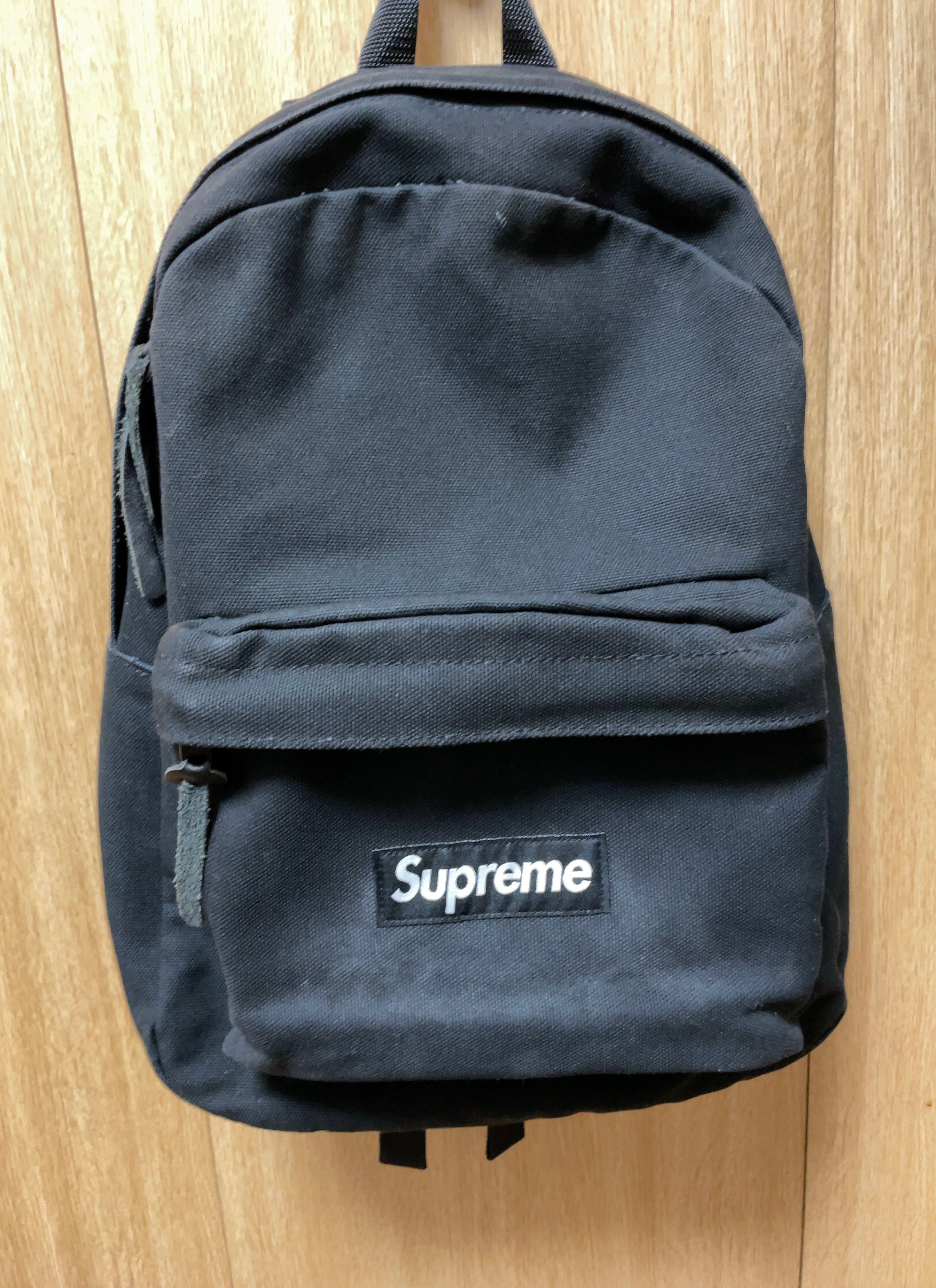 Supreme Canvas Backpack "Black"