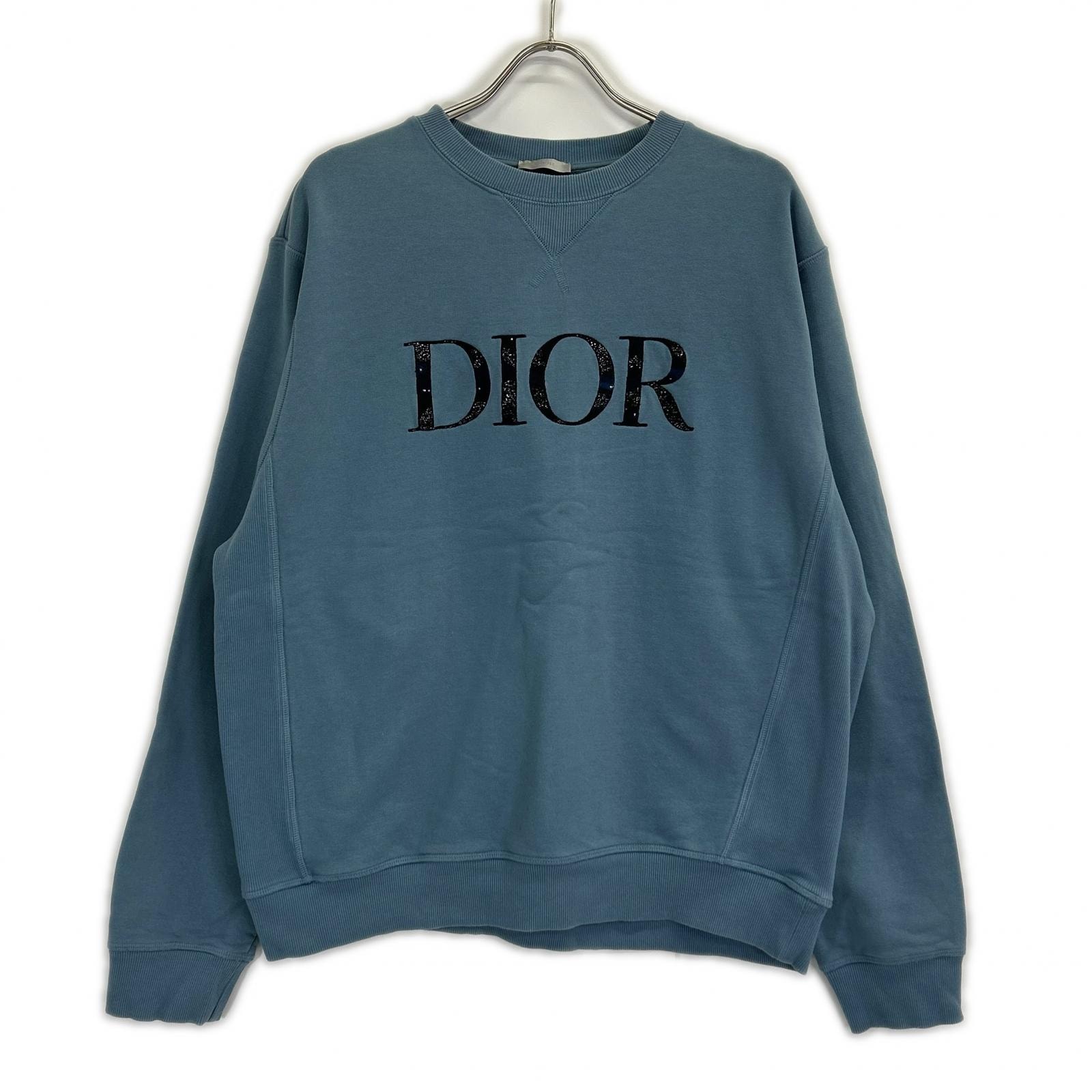 ディオール x PETER DOIGピータードイグ【国内正規】21AW 143J687A0531 ロゴ刺繍 スウェットシャツ XXL